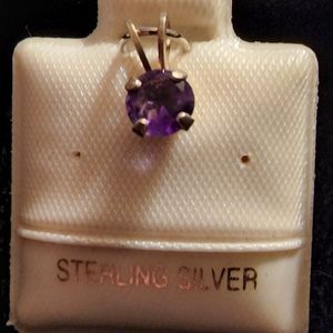 Amethyst Pendant on silver  NEW-FINAL PRICE